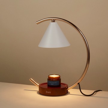 【D&M】 香氛蠟燭融蠟燈 月沐白 【贈香氛精油蠟燭100g】【送禮首選】