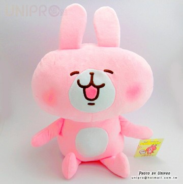 【UNIPRO】Kanahei 卡娜赫拉的小動物 粉紅兔兔 38公分 絨毛玩偶 娃娃 三貝多正版授權