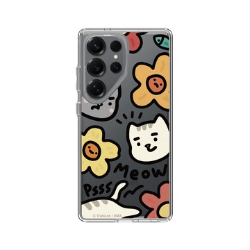Galaxy S25 Ultra Clear 透明 - 小貓貓們 Little Cattos - Meow&Flowers
