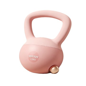 啞鈴/壺玲 2.5KG 壺鈴軟式防撞壺鈴 女生居家壺鈴 初學壺鈴 臀腿訓練 家用健身器材 翹臀訓練器材 軟膠壺鈴