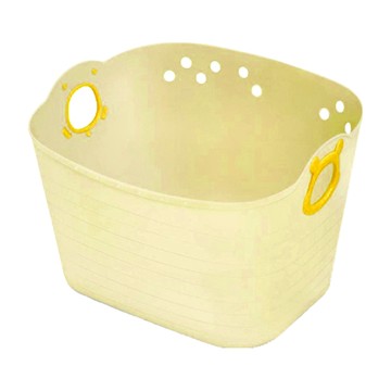 nishiki 錦化成 軟式收納籃  51 x 38 x 34cm  維尼黃  1個