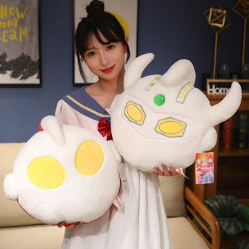 【全館免運】創意奧特曼頭型睡覺抱枕沙發床頭裝飾靠枕兒童男生禮物