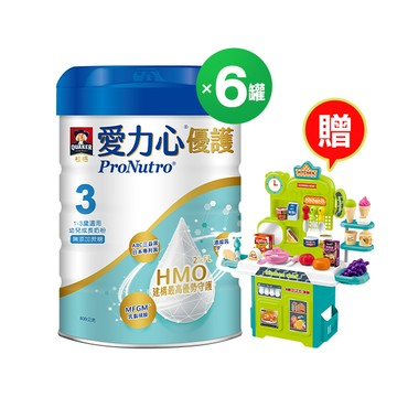 桂格愛力心優護 3號幼兒成長奶粉６罐組800g(熱銷補貨!預計7/15起出貨)【下單送趣味廚房家家酒，輸碼再享88折 折後$4488】