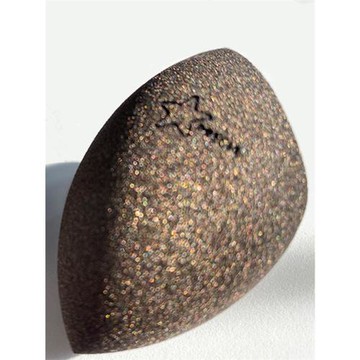 Precia黑金細閃海綿蛋彩妝不吃粉粉撲切面黑色美妝蛋創意斜切面蛋