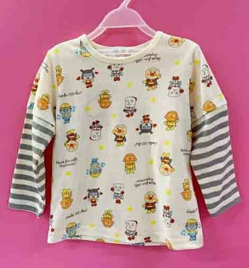 【震撼精品百貨】麵包超人 Anpanman 麵包超人兒童長袖上衣-90公分/米色#54400 震撼日式精品百貨