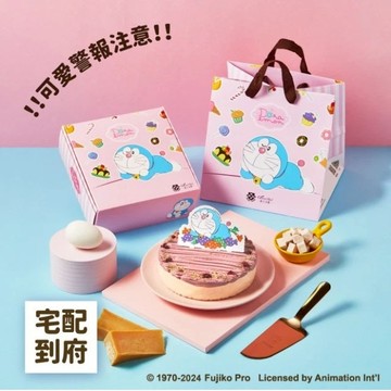 【起士公爵】哆啦A夢雪釀香芋乳酪蛋糕6吋(升級哆啦A夢玫瑰心蛋糕刀)