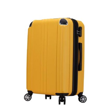 Bogazy 美好時光 20吋超輕量可加大密碼鎖行李箱(黃色)