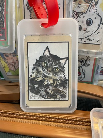 【客製化】手繪肖像行李吊牌卡套