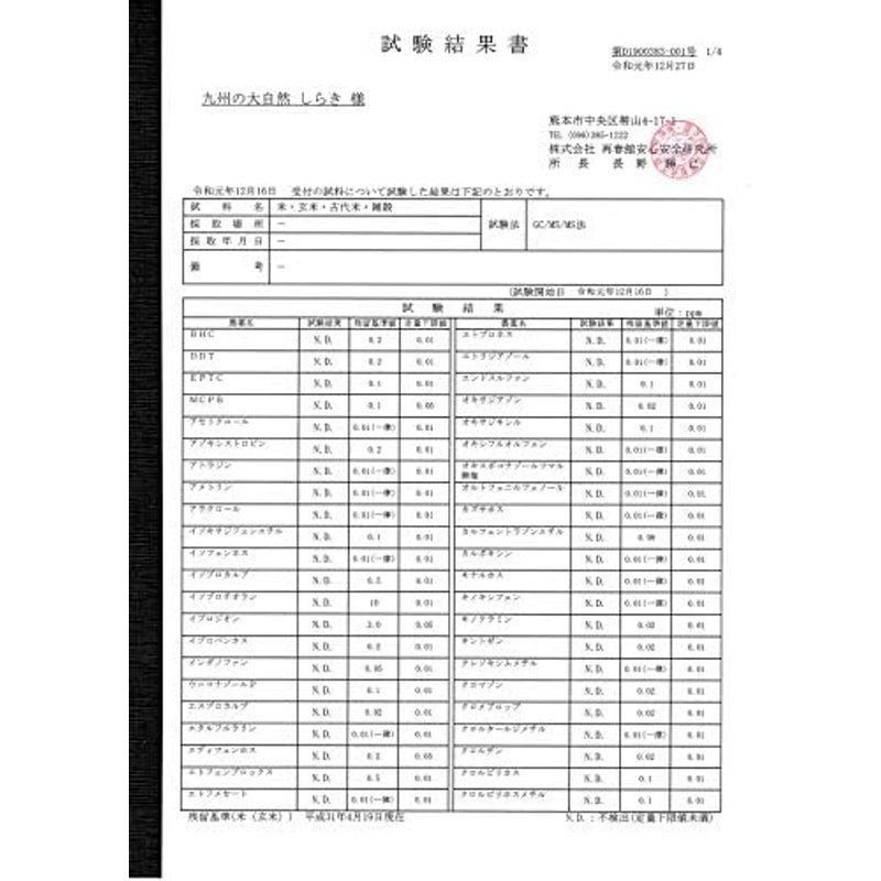 九州の大自然 しらき 玄米無洗米 5kg 熊本県 七城(菊池)産 ヒノヒカリ 米・食味分析鑑定コンクール国際大会 金賞受賞 残留農薬ゼロ 無