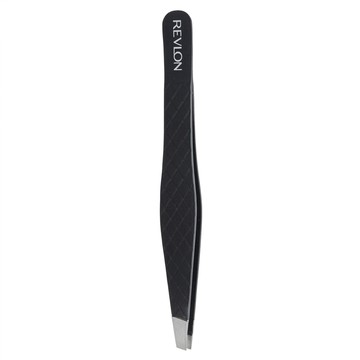 REVLON 露華濃 不鏽鋼斜角鑷子 74210  1個  黑色