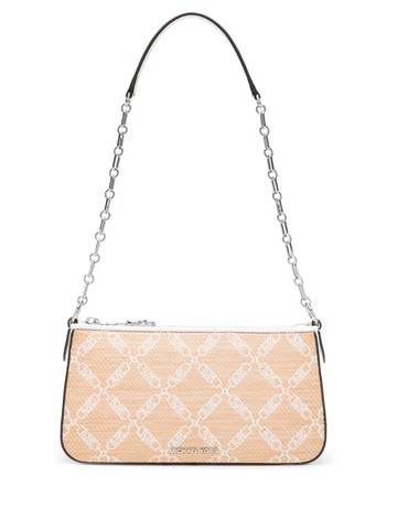 Michael Kors - medium Empire shoulder bag - women - Calf Leather/Fabric - One Size - Neutrals