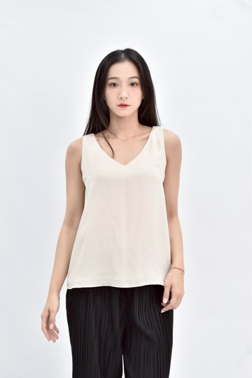 (S) ly sue 杏色無袖上衣