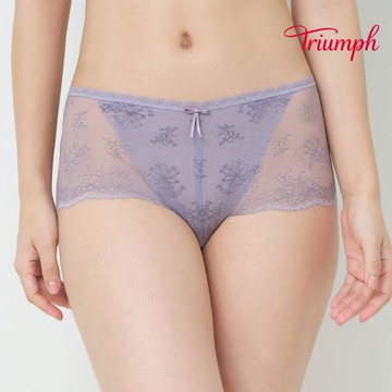 澎澎氣墊 望月系列 中腰平口小短褲 浪漫紫