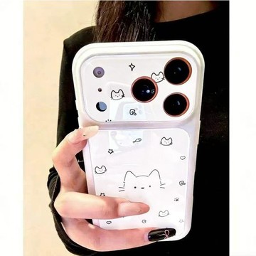 線條樂符貓咪適用蘋果17ProMax手機殼iPhone17/16/15pro視窗14/13