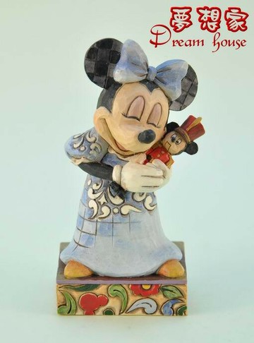 美國ENESCO精品-Jim Shore愛木小灣-DISNEY米妮克萊兒 ★超可愛★