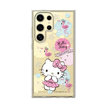 APBS 三麗鷗 Samsung S26/S25/S24/S23系列 防震雙料水晶彩鑽手機殼-凱蒂夏一跳