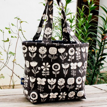 【Ella&Co. X 嘿嘿手創】【日本中厚棉】晴空花語散步包