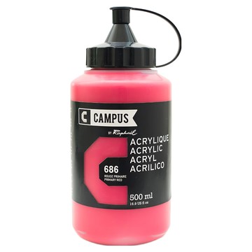 CAMPUS 康普思 壓克力顏料 N131761 686 原色紅  500ml  1色