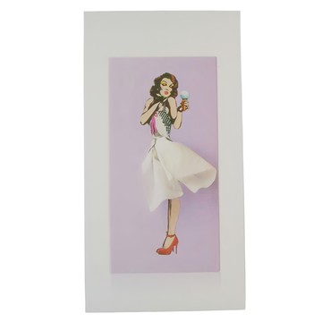 SPEXTRUM 蓬蓬裙女郎面紙盒 - 紫色 270 x 135 x 85mm  1個