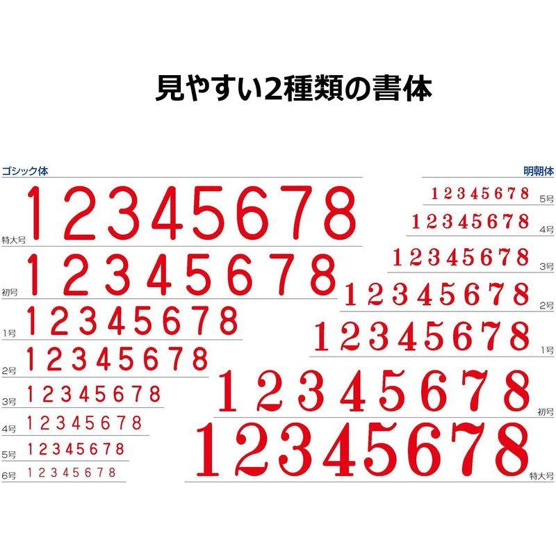 シヤチハタ 回転ゴム印 欧文8連 特大号 明朝体