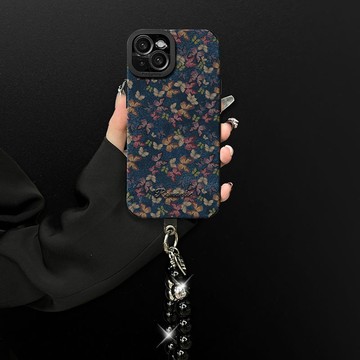 新款瞳眼羊皮轻奢 苹果17手机壳iPhone16Pro保护套苹果15复古蝴蝶苹果14防摔苹果13女镜头全包创意ins风