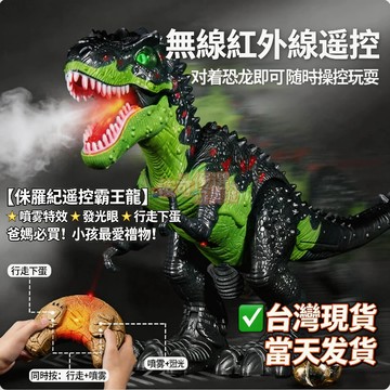 🎁無線遙控霸王龍 兒童最強禮物 噴霧下蛋仿真玩具 加大號電動噴火恐龍 男孩精選禮物 超仿真吼叫恐龍