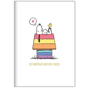 【震撼精品百貨】2023年曆~史奴比Peanuts Snoopy~史奴比Snoopy 2023 B6行事曆手帳本-房子*68542