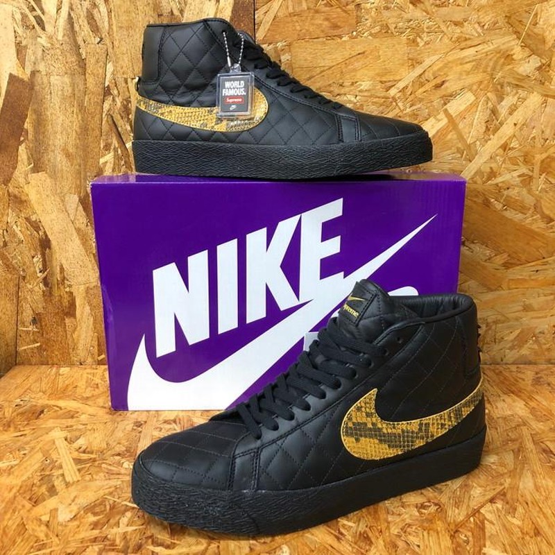 NIKE◇Supreme NIKE SB ZOOM BLAZER MID QS BLハイカットスニーカー ...