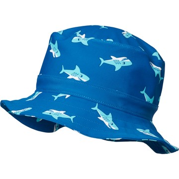 德國PlayShoes 嬰兒童抗UV防曬水陸兩用漁夫帽-鯊魚 - 55cm