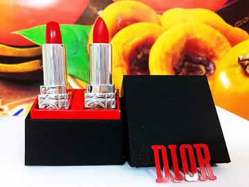 Dior 迪奧 藍星迷你雙唇組 含 999 經典唇膏 1.4g+ 999 絲絨唇膏 1.4g 禮盒裝