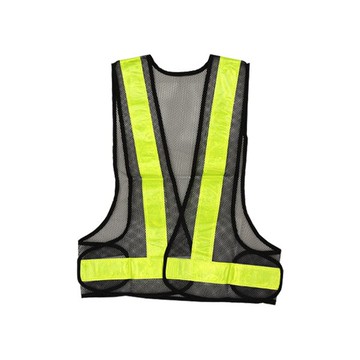螢光背心 v型反光背心 安全背心 藍網黃條 工作 背心 網眼背心 腳踏車背心 1件 施工安全 TA-012