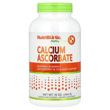 NutriBiotic, 機體抵抗，抗壞血酸鈣，結晶粉，16 盎司（454 克）