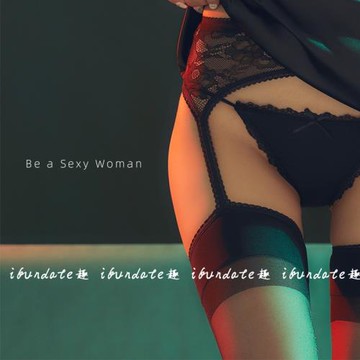 ifun：「丘比特」15D四面吊帶一體黑絲性感美腿顯瘦連身白絲少女