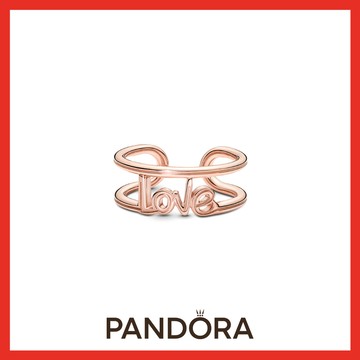 限量品✨【Pandora官方直營】Pandora ME「Love」開圈戒指-50 [客製化卡片]生日禮。情人