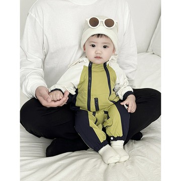 新起點服飾嬰兒春裝衣服春季寶寶連體衣外出服新生兒外出爬服抱衣鑫弘-素時衣櫥
