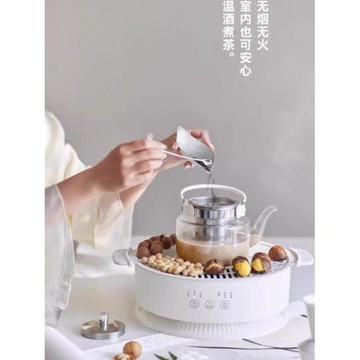 olayks立時圍爐煮茶器電陶爐火爐家用器具全套電茶爐全玻璃養生壺
