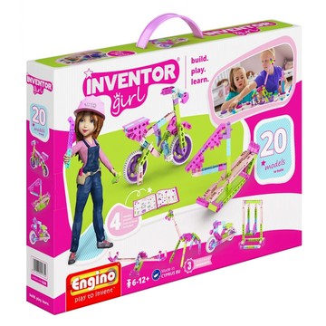 Engino 安捷積木 發明者女孩系列 Set 20個模型可建  夢幻二十組合 多色  1盒