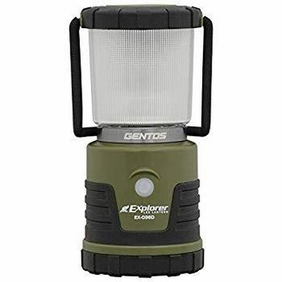 GENTOS(ジェントス) LED ランタン 明るさ450ルーメン/実用点灯18-255時間/3色切替/防滴 エクスプローラー EX-036