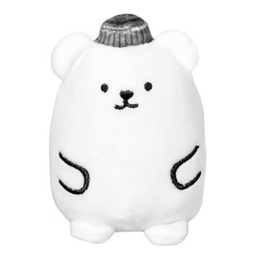 RITE 北極熊舒壓玩偶 可愛造型 柔軟絨毛 舒壓療癒 居家辦公室擺飾  北極熊 白色  1個