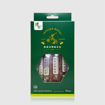 【蜂蜜先生Mr.HONEY】蜂蜜漬百香果隨身包(24gX10條)｜登山 海邊 露營 野餐 旅行必備 隨身攜帶 FSC認證