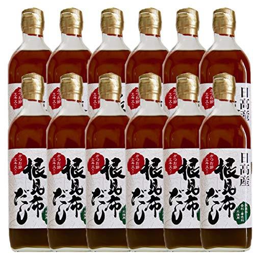 日高産 根昆布だし かつお節 エキス入り 500ml x 12本