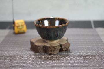 【送禮好物】50ml 天目釉 中式小茶杯 酒杯 鶯歌葉敏祥作品