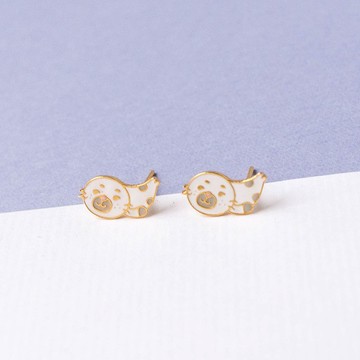 慵懶海豹 | 厭世小動物 耳環 耳夾 生日禮物