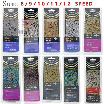 新品熱銷👍SUMC速盟山地車鏈條 鏤空設計10速11速12速自行車騎行配件『順發車行』