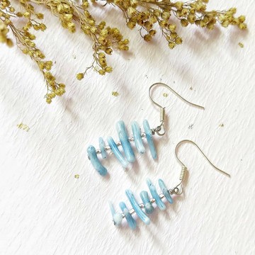 『限量』珊瑚的眼淚 不規則珊瑚耳環 可改耳夾