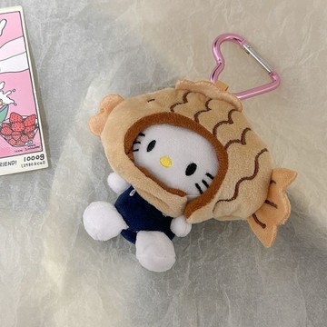 【臺灣出貨】HELLBLACKPINK同款愛心扣KT貓鑰匙掛扣HELLOKITTY掛件玩偶掛件