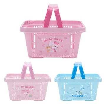 小禮堂 Sanrio 三麗鷗 塑膠置物瀝水提籃 (好友款) Kiity 美樂蒂 大耳狗