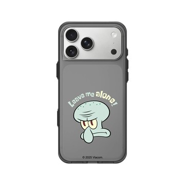 iPhone 17 Pro Max Clear (相機按鈕) 酷墨灰 - 海綿寶寶 SpongeBob - 別來煩我!