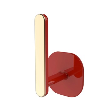 BANHESTYLE 多功能大掛鉤 寶石紅 ABS材質 免打孔安裝  2個