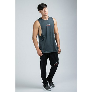 553 EDDIE TANK 男無修邊背心(G.O.A.T.運動服飾-GOAT機能健身衣)-重訓背心／舉重背心／運動背心／長版背心